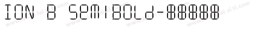 ION B SemiBold字体转换